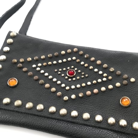 STAND REPAIR WORKS × east village OTHER - LEATHER SACOCHE - (Type C w/STONE)