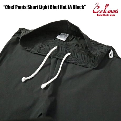 COOKMAN - Chef Pants Short Light Chef Hat LA