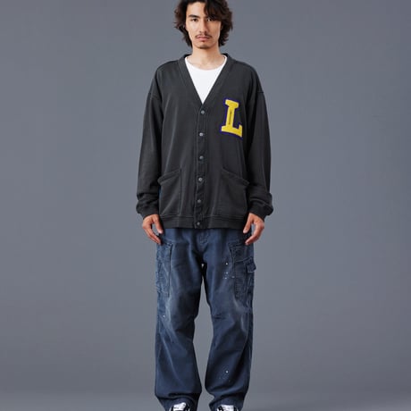 LIBERAIDERS - GARMENT DYED SWEAT CARDIGAN 77302