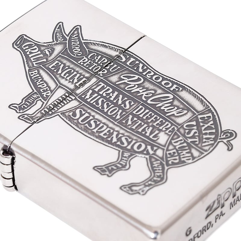 PORKCHOP GARAGE SUPPLLY - PORK ZIPPO 2025/SILVE
