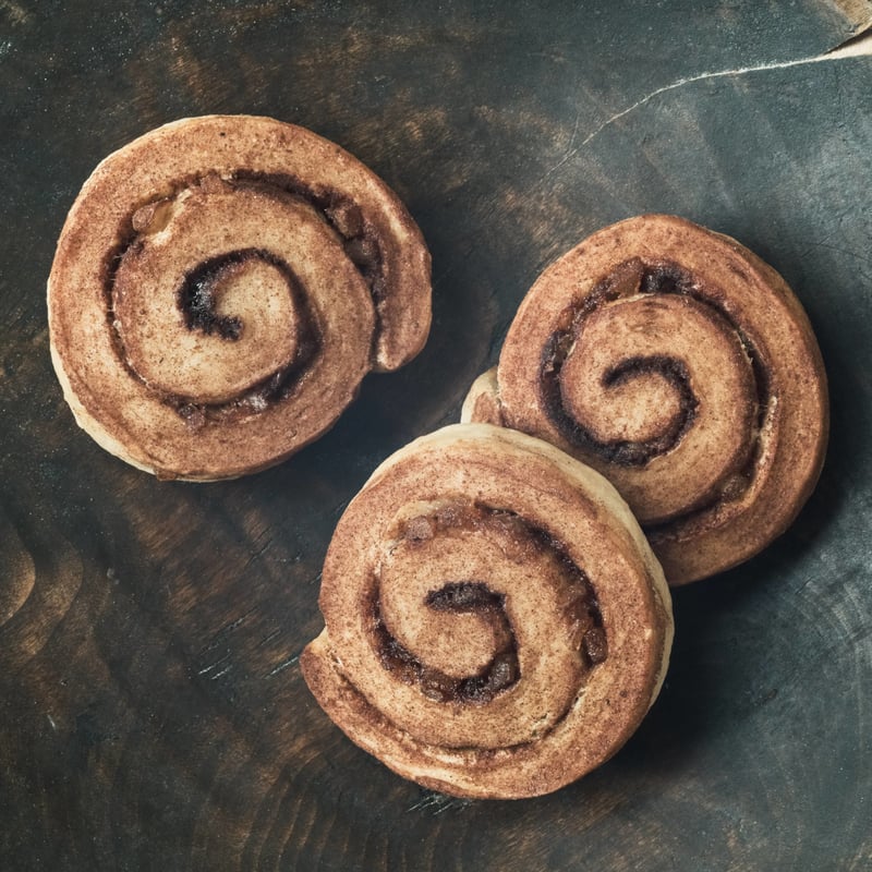 Vegan Cinnamon Roll (Lemon peel)_3 pieces / ビーガ