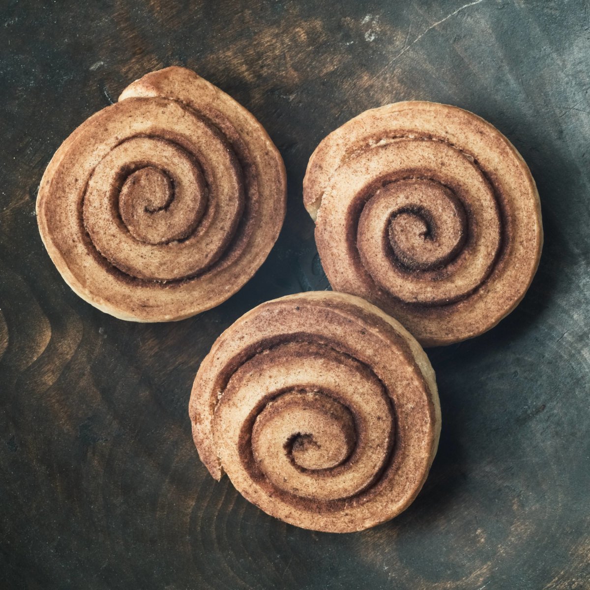 Vegan Cinnamon Roll (Plain)_3 pieces / ビーガンシナモン