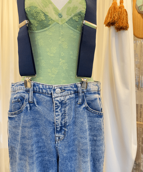 wild fable SIDE ZIPPER DENIM PANTS (BT250312)