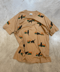 90s CAT&FLOWER ALL OVP T-SHIRT (TS250612)