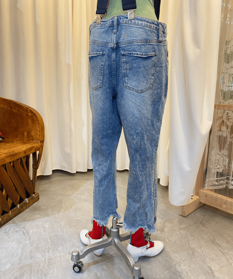 wild fable SIDE ZIPPER DENIM PANTS (BT250312)