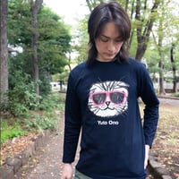 ねこロンT【ネイビー】
