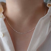【silver925】プレスチェーンネックレス