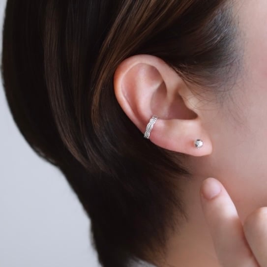 silver925】カットボールピアス | ALLEGROA