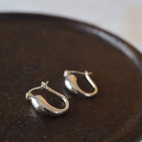 【silver925】しずくフープピアス