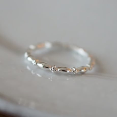【silver925】フェミニンつぶリング
