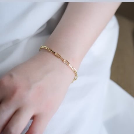 【18kgf】カットアズキチェーンのボリュームブレスレット