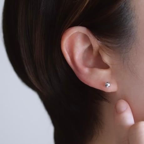【silver925】カットボールピアス