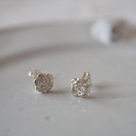 【silver925】ローズピアス
