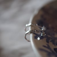 【silver925】なみなみハーフフープピアス