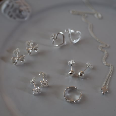 【silver925】カットボールピアス