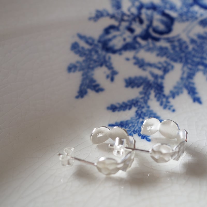 silver925】ハンマードテクスチャーピアス | ALLEGROA