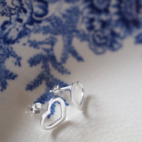 【silver925】ハートピアス