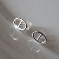 【silver925】チェーンスタッドピアス