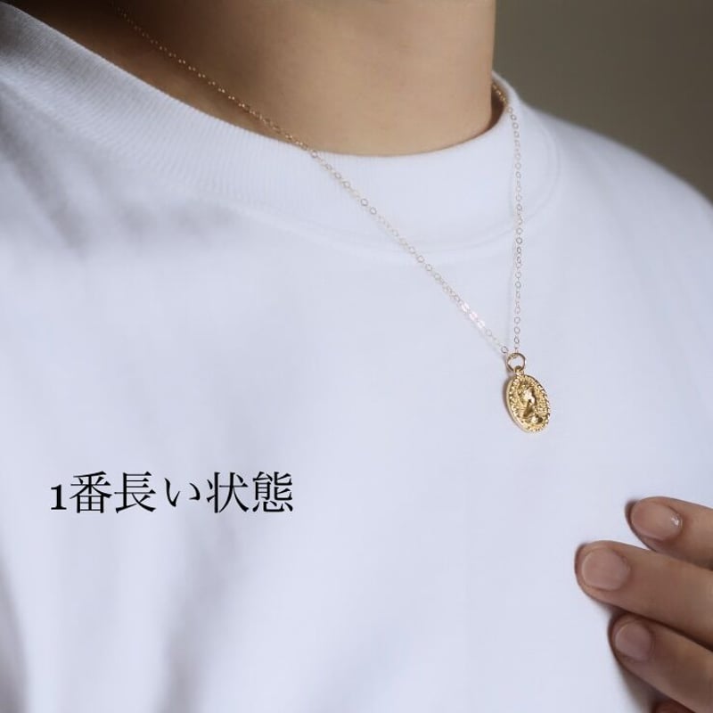 14kgf 】コインチャームネックレス | ALLEGROA