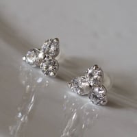 【silver925】ジルコニアのアジサイピアス