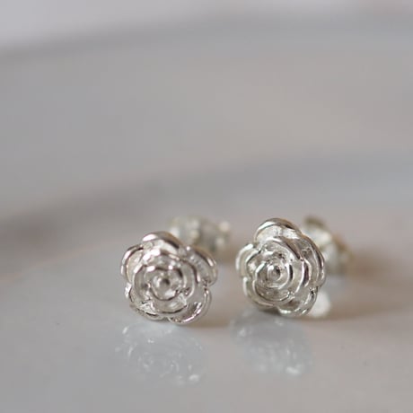 【silver925】ローズピアス