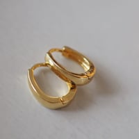 【18kgf】オーバルフープピアス
