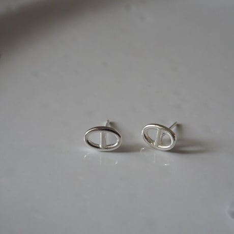 【silver925】チェーンスタッドピアス