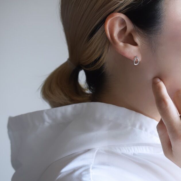 silver925】雫ピアス | ALLEGROA