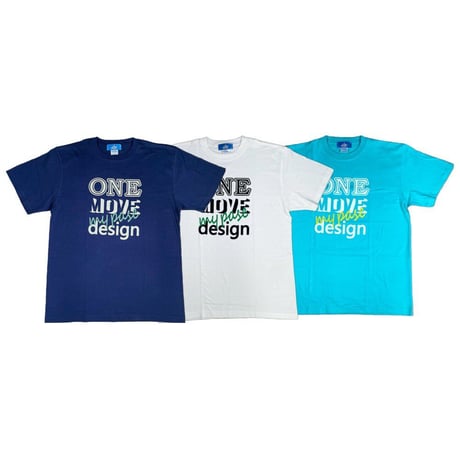 ONE MOVE / TYPO TEE (Navy)