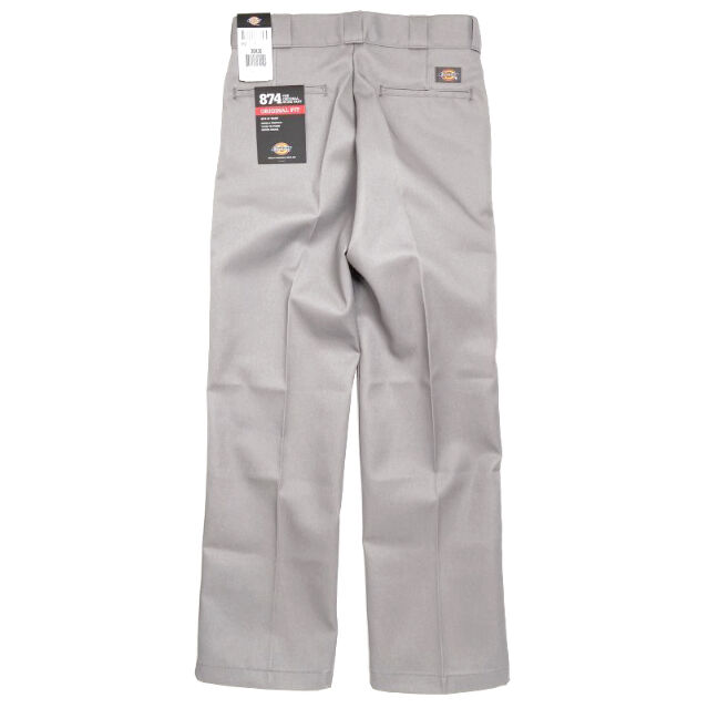 Dickies 874 ORIGINAL FIT WORK PANTS -SILVER- [S