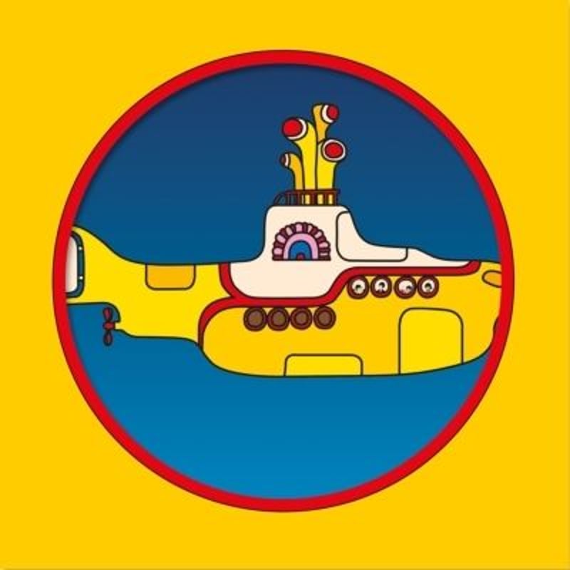 【美品】The Beatles yellow submarine タイダイ 古着 00's USA製 The Beatles ビートルズ Yellow Submarine