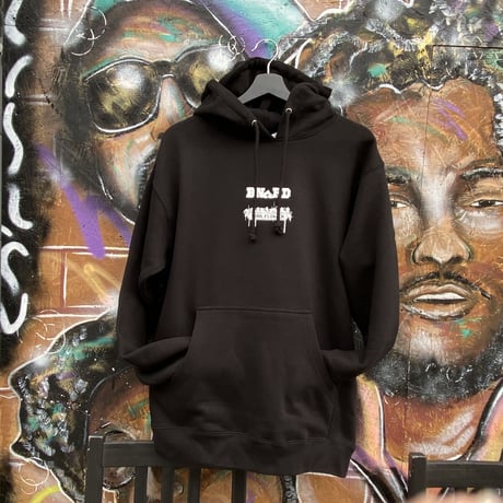 JUST WILL BRAND NEW JOINT HOODY -BLACK-