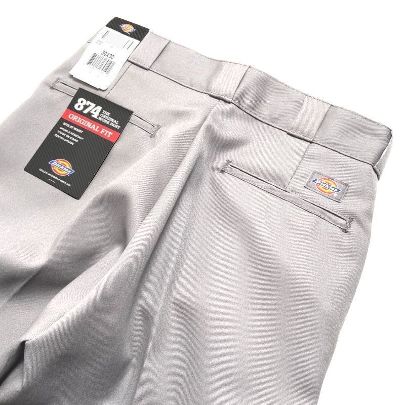 Dickies 874 ORIGINAL FIT WORK PANTS -SILVER- [S