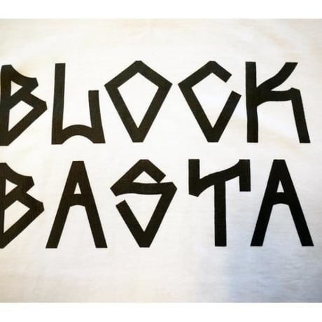 SUSTOS × BLOCK BASTA Tee . WHITE