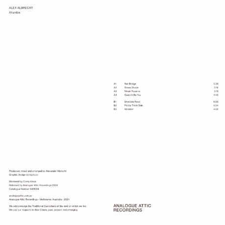 ALEX ALBRECHT / ALLAMBLE [LP]