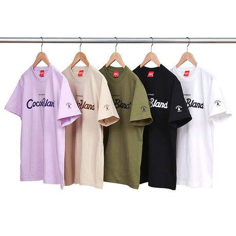 CURSIVE LOGO S/S TEE (SAND)