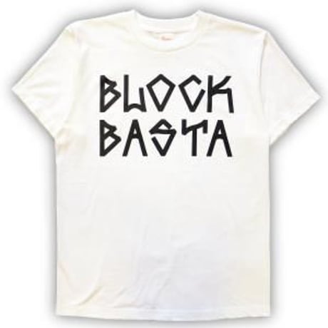 SUSTOS × BLOCK BASTA Tee . WHITE
