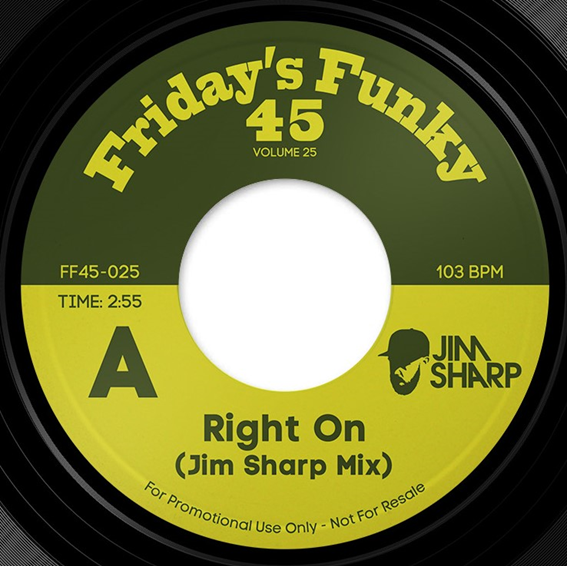 JIM SHARP / RIGHT ON (JIM SHARP MIX) [7inch]