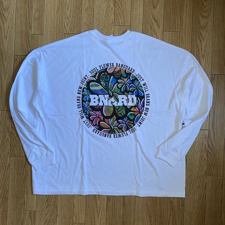 JUST WILL BRAND NEW JOINT  Big Silhouette Long SLeeve -White-