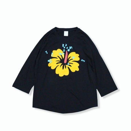 Hibisucus Raglan(BLACK)