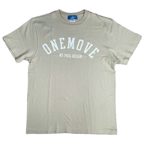 ONE MOVE / ARCH LOGO TEE (Beige)