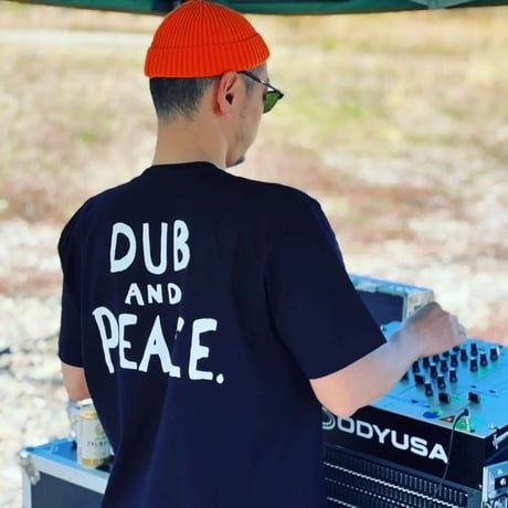 PuffPuffWear / 【SAM "GREEN"】DUB AND PEACE ONEPOINT TEE(BLACK)
