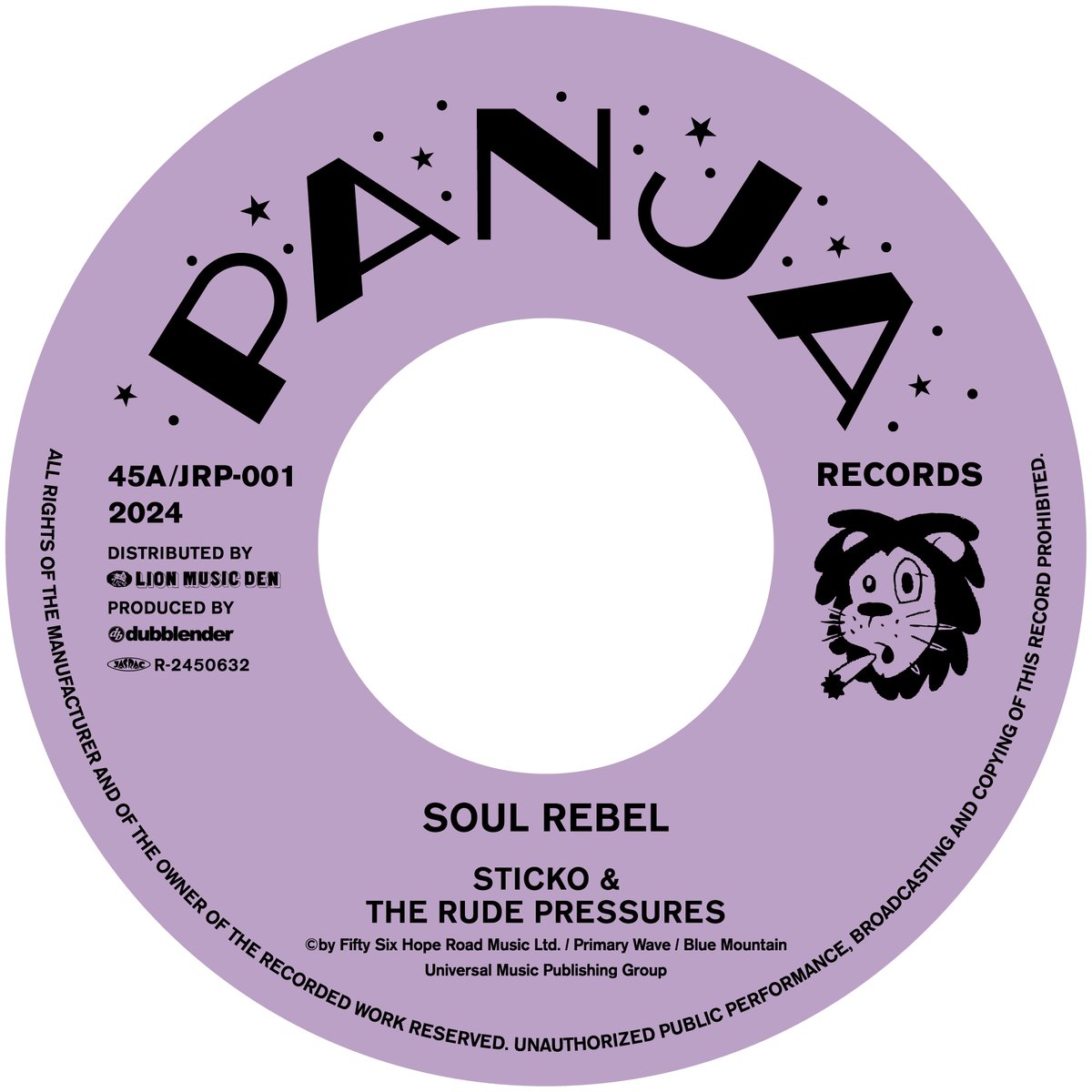 STICKO & THE RUDE PRESSURES / SOUL REBEL c/w 動く