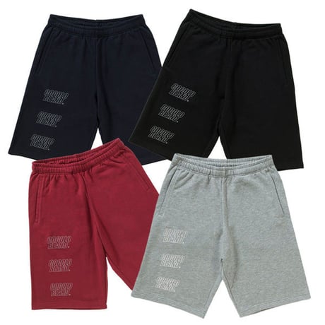 OUTLINE LOGO SWEAT SHORTS（NAVY）