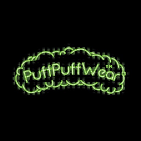 PuffPuffWear / 【ハットリオリジナル】Puff Puff Neon Sign TEE (BLACK/蛍光GREEN)
