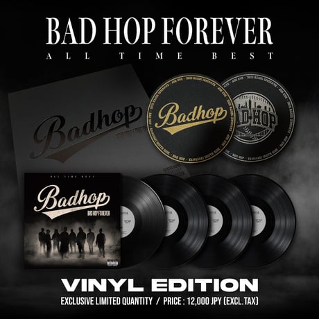 BAD HOP / BAD HOP FOREVER (ALL TIME BEST) -重量盤- (+オリジナル・スリップマット2種) [4LP]