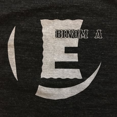 "E" S/S Tee(ヘザーブラック)