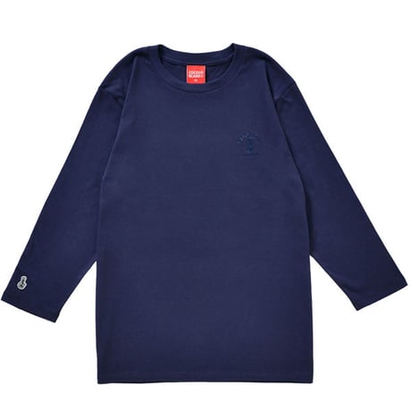 BONG EMBROIDERY 3/4 SLEEVE TEE (NAVY)