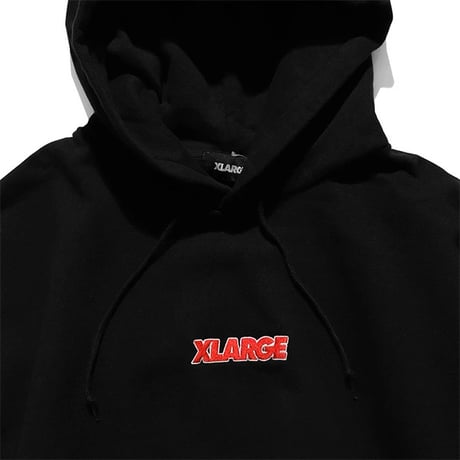 X-LARGE / STANDARD LOGO PULLOVER HOODED SWEAT [BALCK]