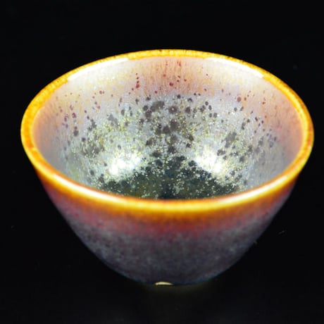 坂田実　燿変柿釉酒呑